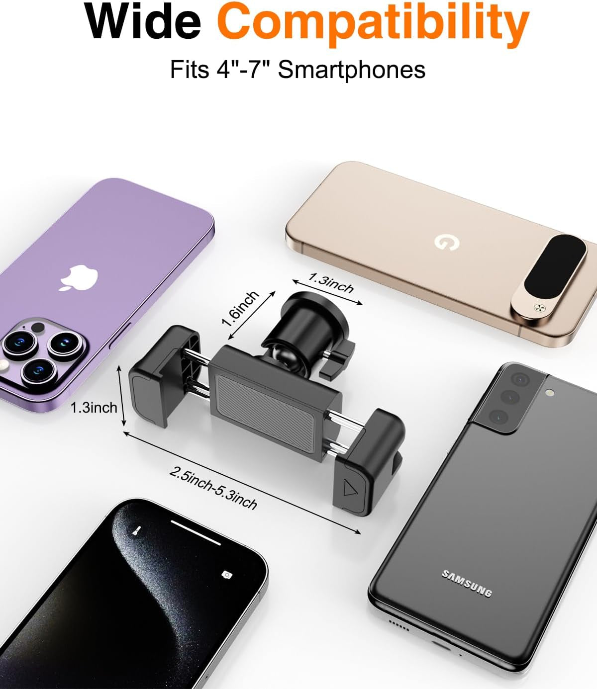 Gym Magnetic Phone Holder, 360°Adjustable, Portable Magnetic Phone Holder Mount for Gym, Attaches to Metal Surfaces, Gym Accessories for Men and Women Workout, Compatible with 4-7" Smartphones
